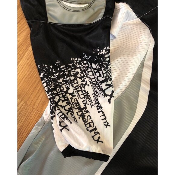 MSR Mens Black & White Motocross Jersey Long Sleeve Racing Top Size XL - Picture 3 of 12